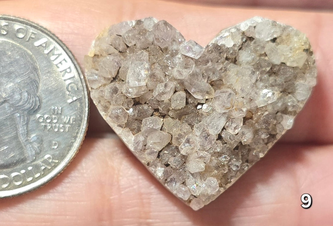 #9 Druzy Heart