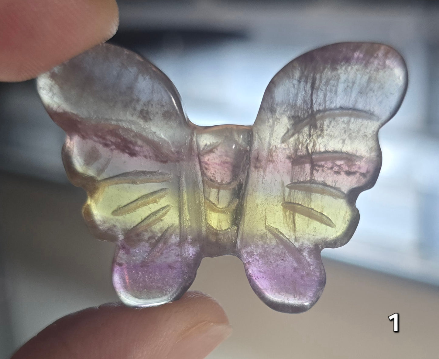 #1 Rainbow Fluorite Butterfly