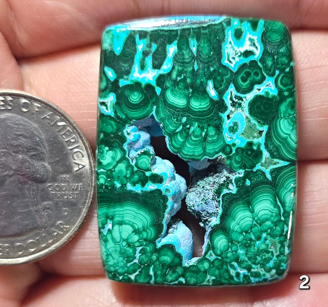 #2 Chrysocolla Malachite Druzy