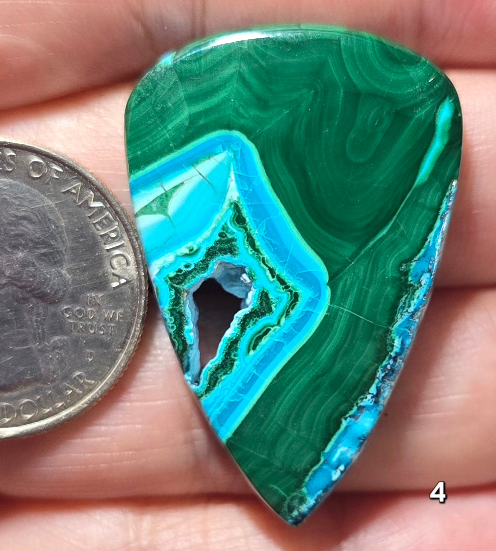 #4 Chrysocolla Malachite Druzy