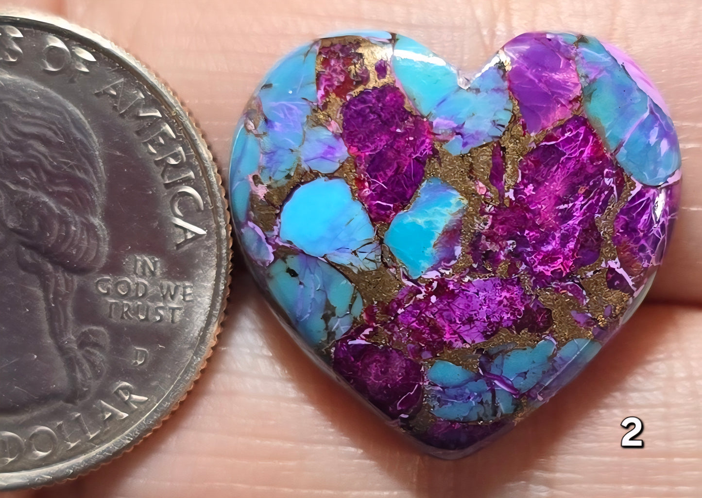 #2 Electric Violet Dahlia Heart