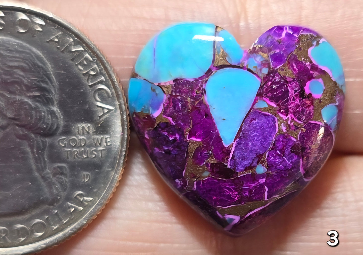 #3 Electric Violet Dahlia Heart