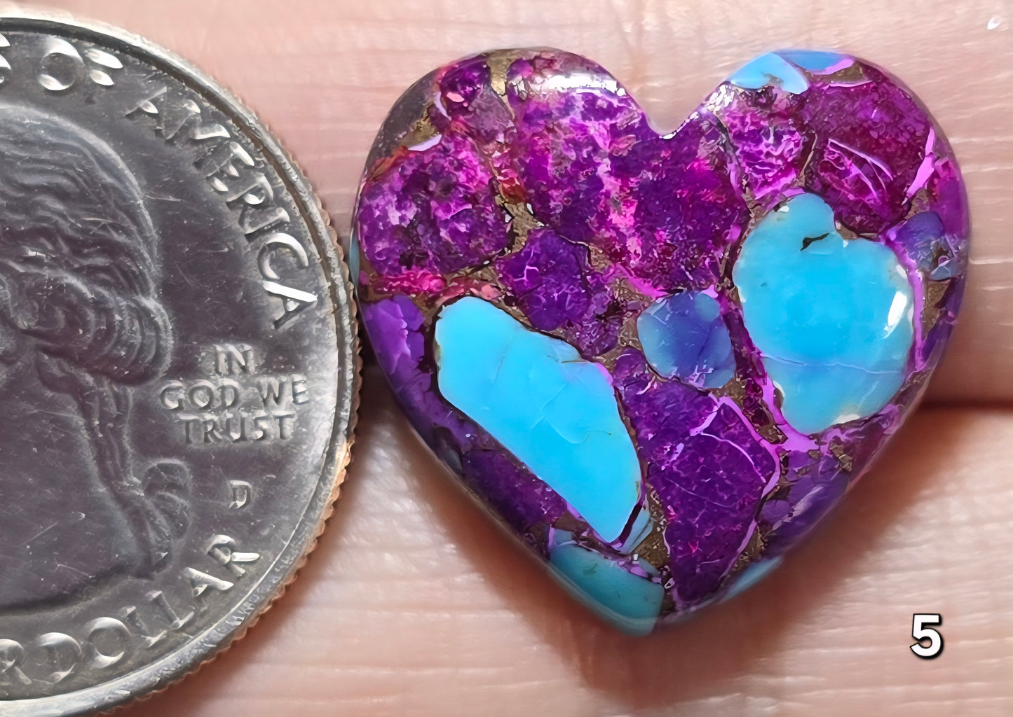 #5 Electric Violet Dahlia Heart