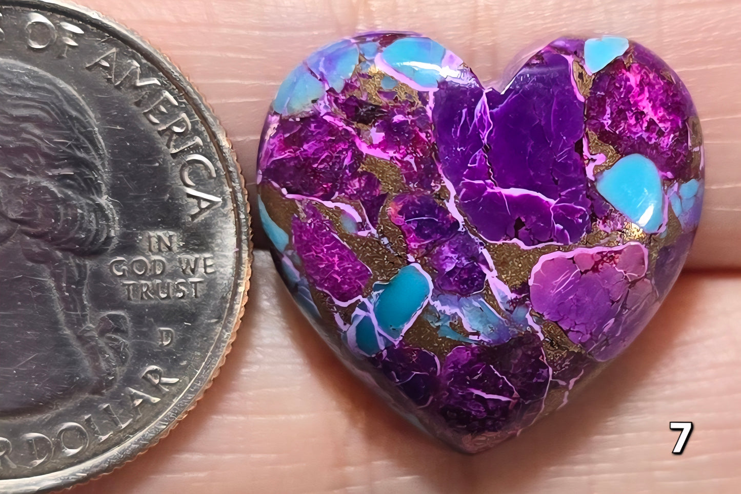 #7 Electric Violet Dahlia Heart