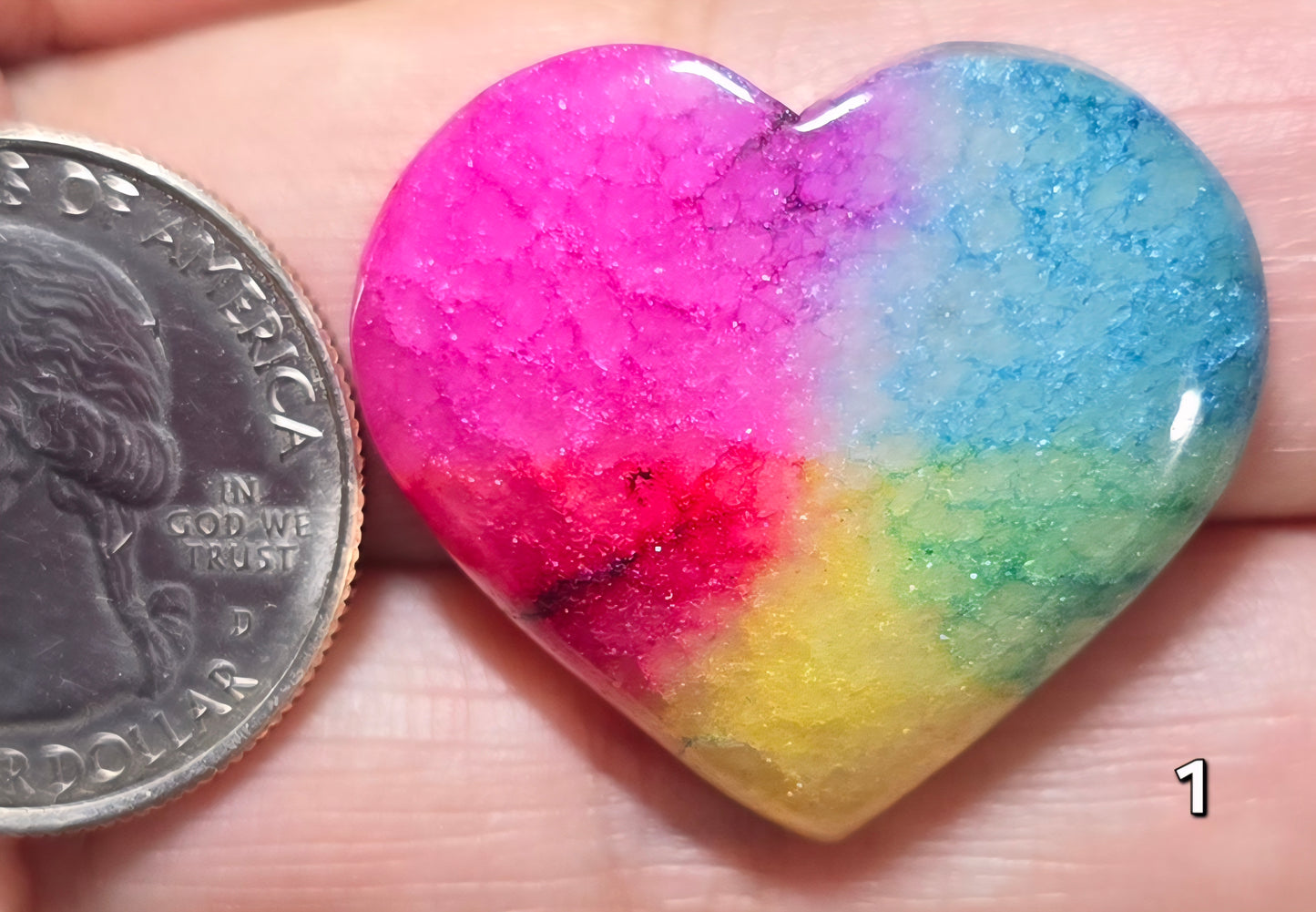 #1 Solar Quartz Heart