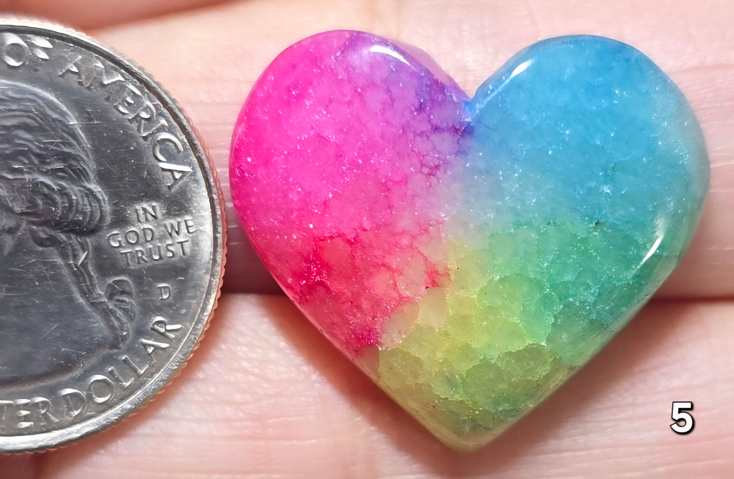 #5 Solar Quartz Heart