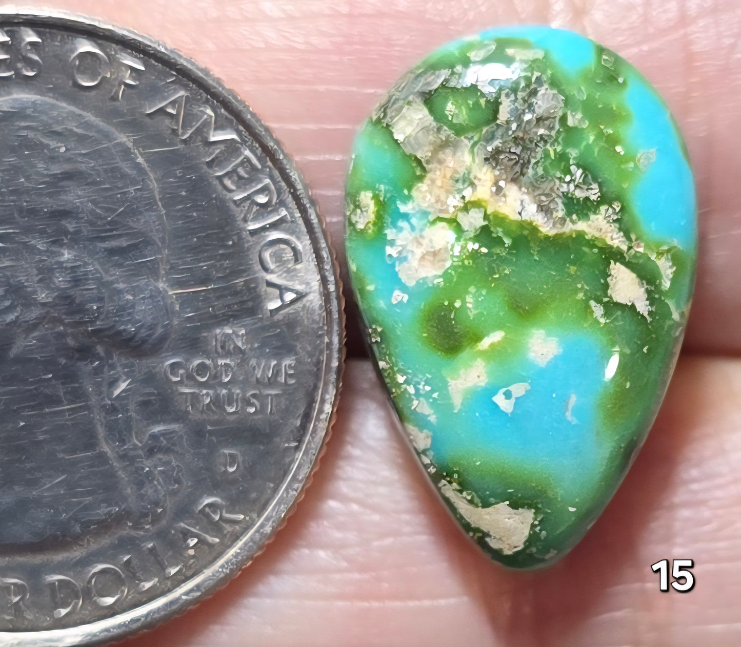 #15 Green Golden Hill Turquoise