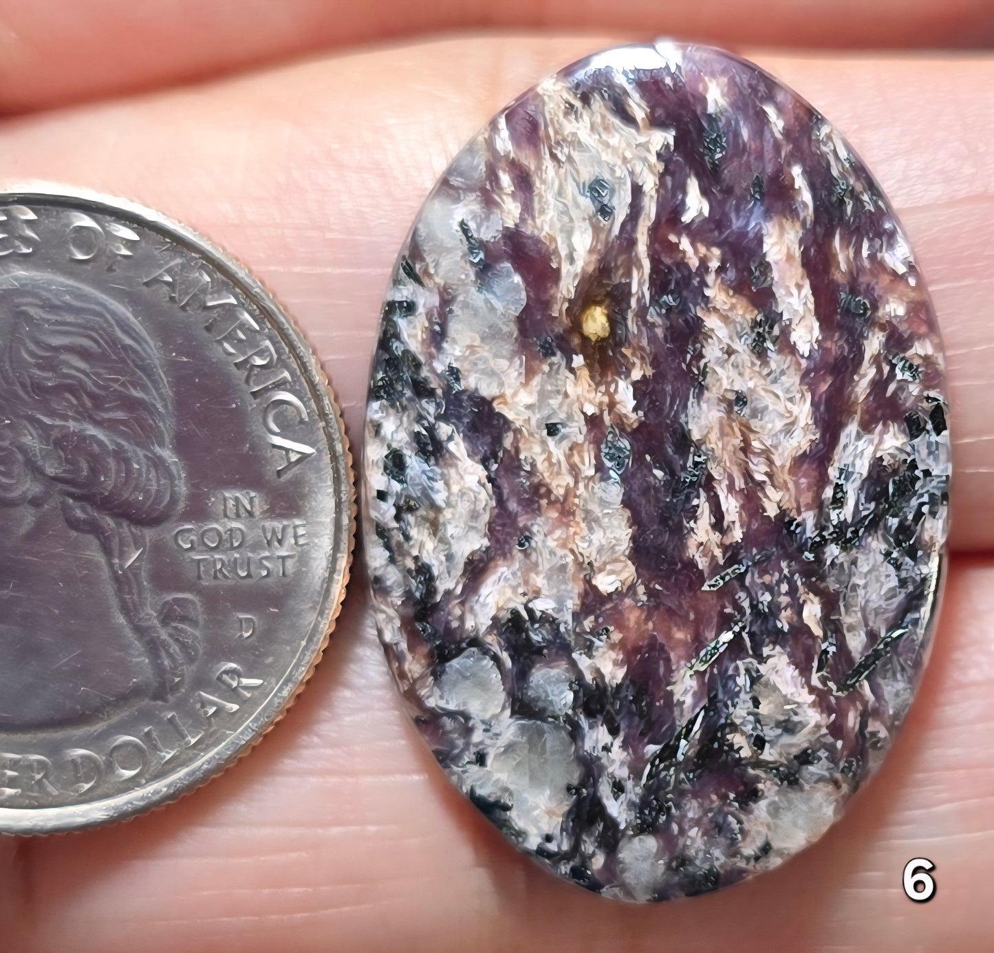 #6 Stormy Fibrous Charoite