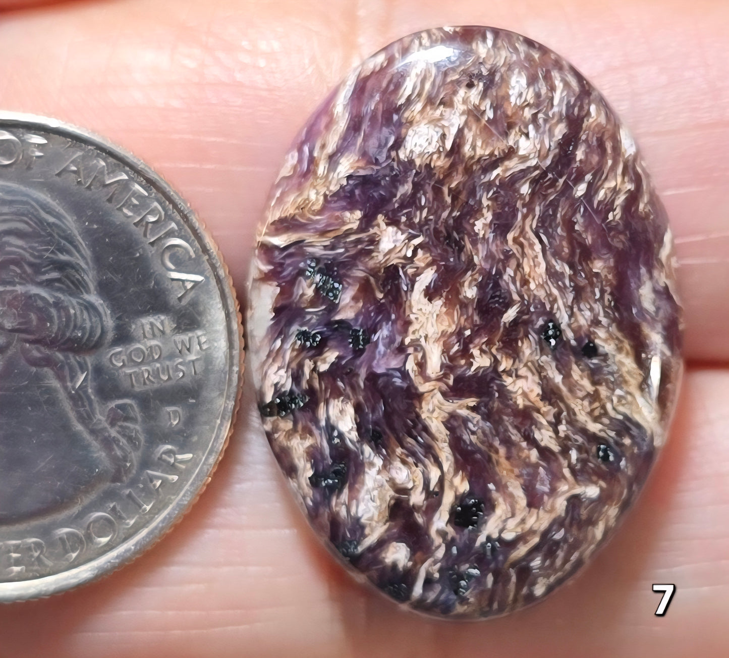 #7 Stormy Fibrous Charoite
