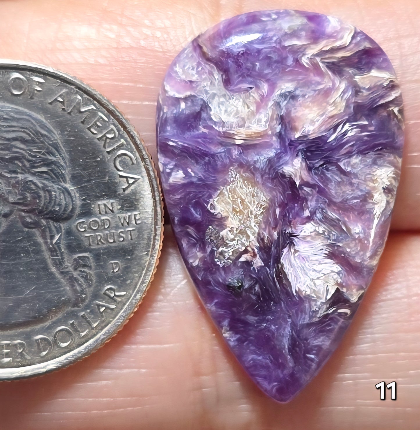 #11 Stormy Fibrous Charoite