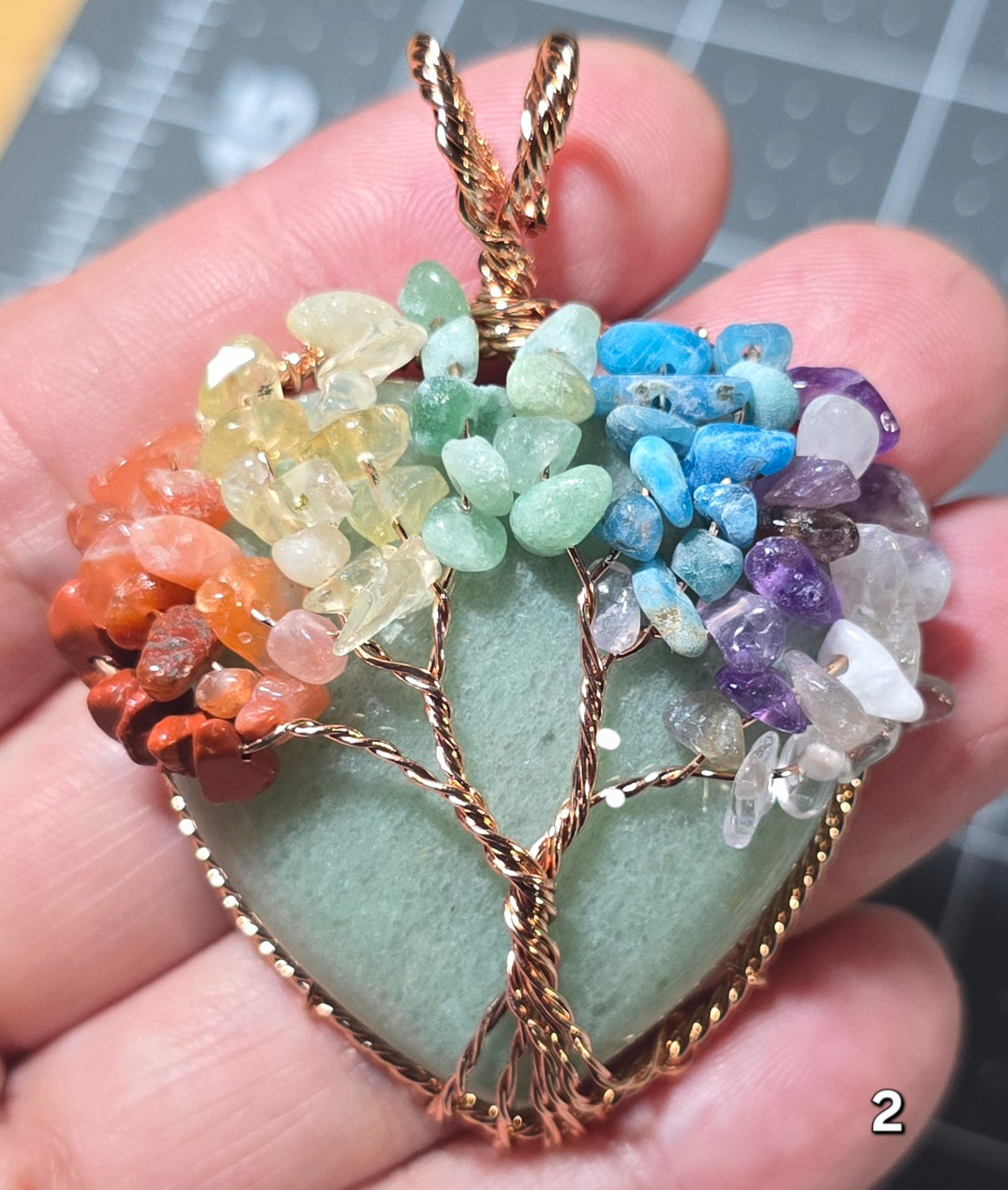 #2 Seven Chakra Tree of Life Pendant