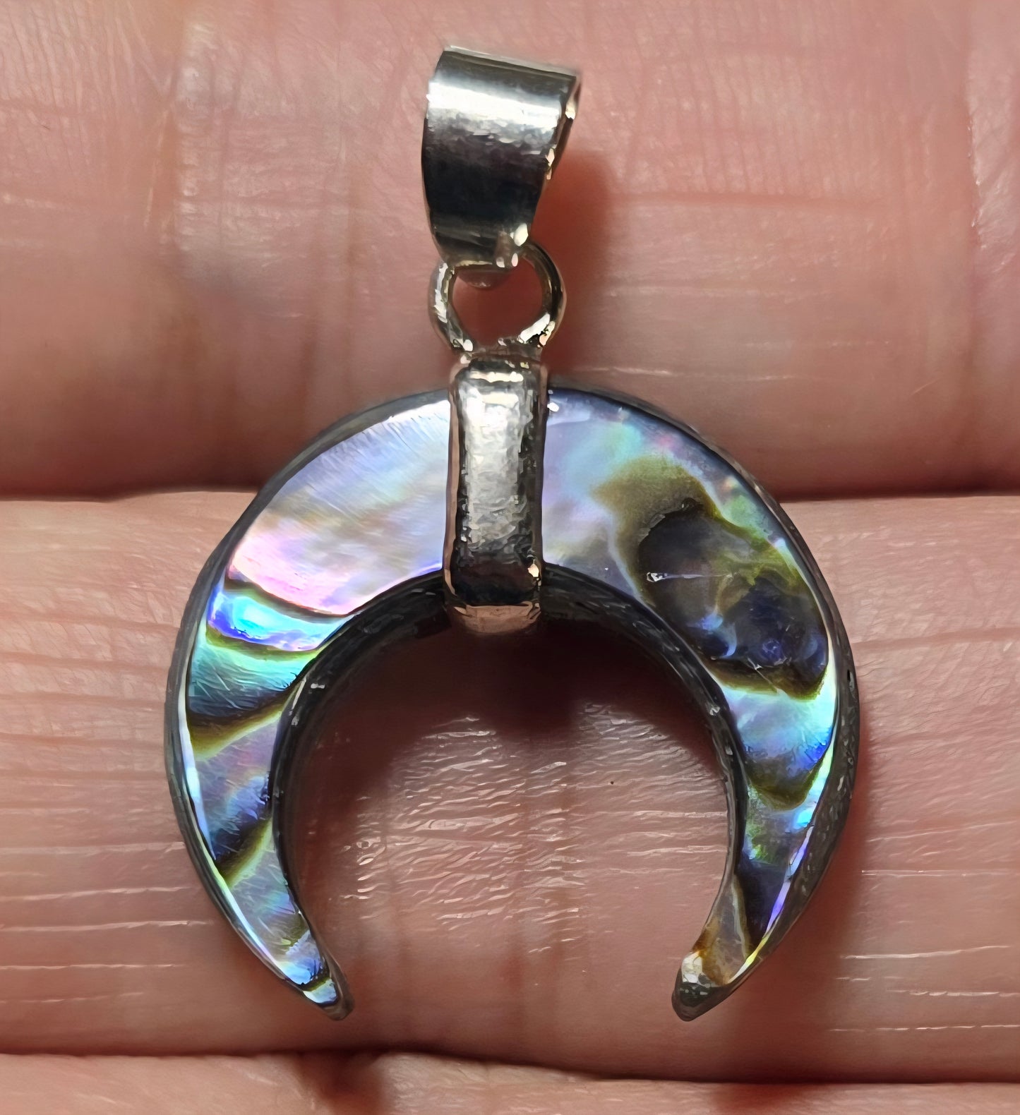 Abalone Moon Pendant