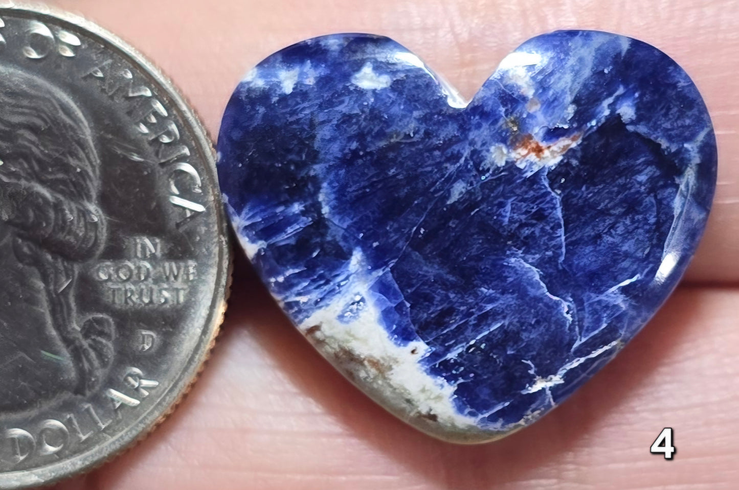 #4 Sodalite Heart
