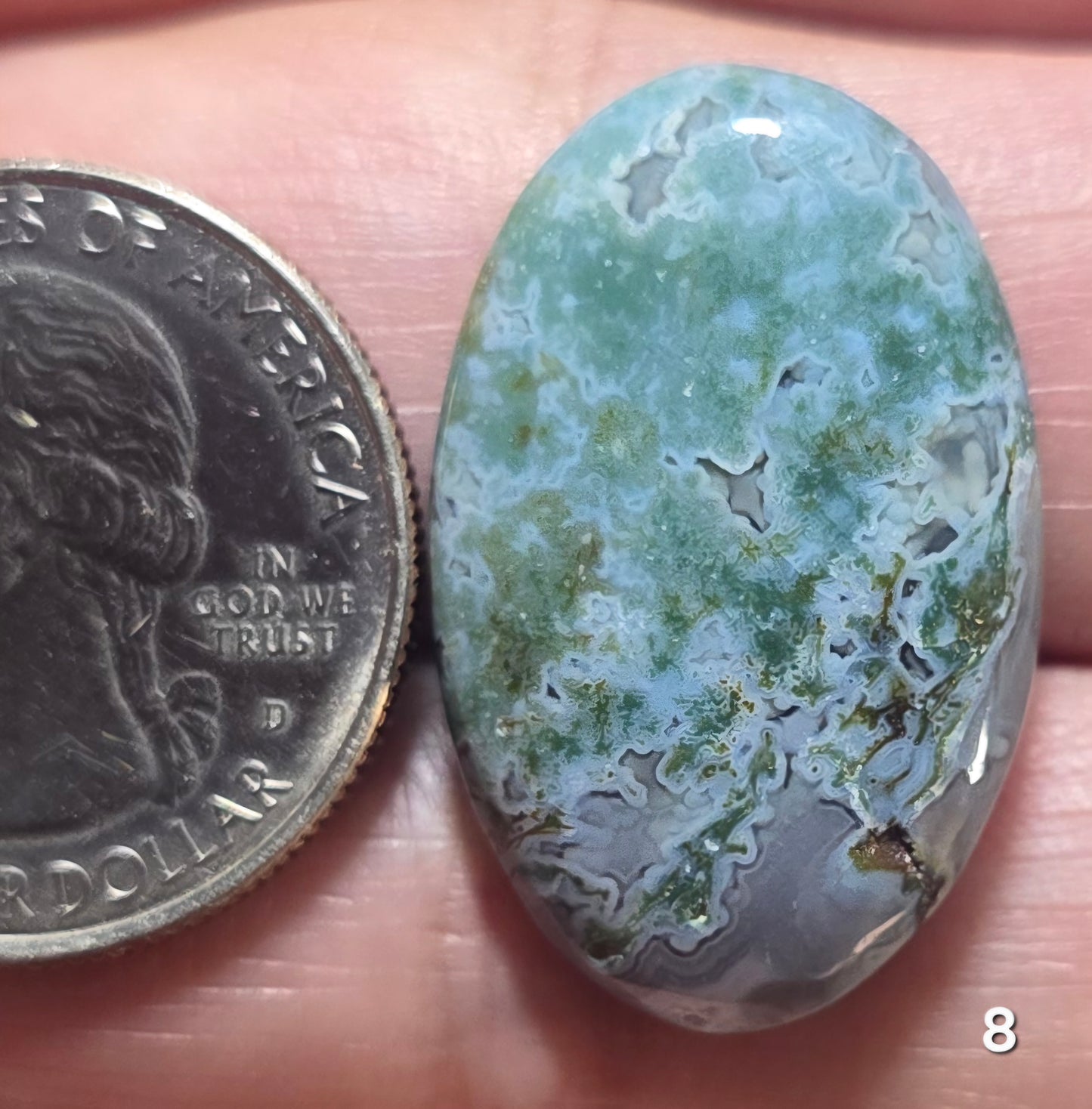 #8 Blue Moss Agate