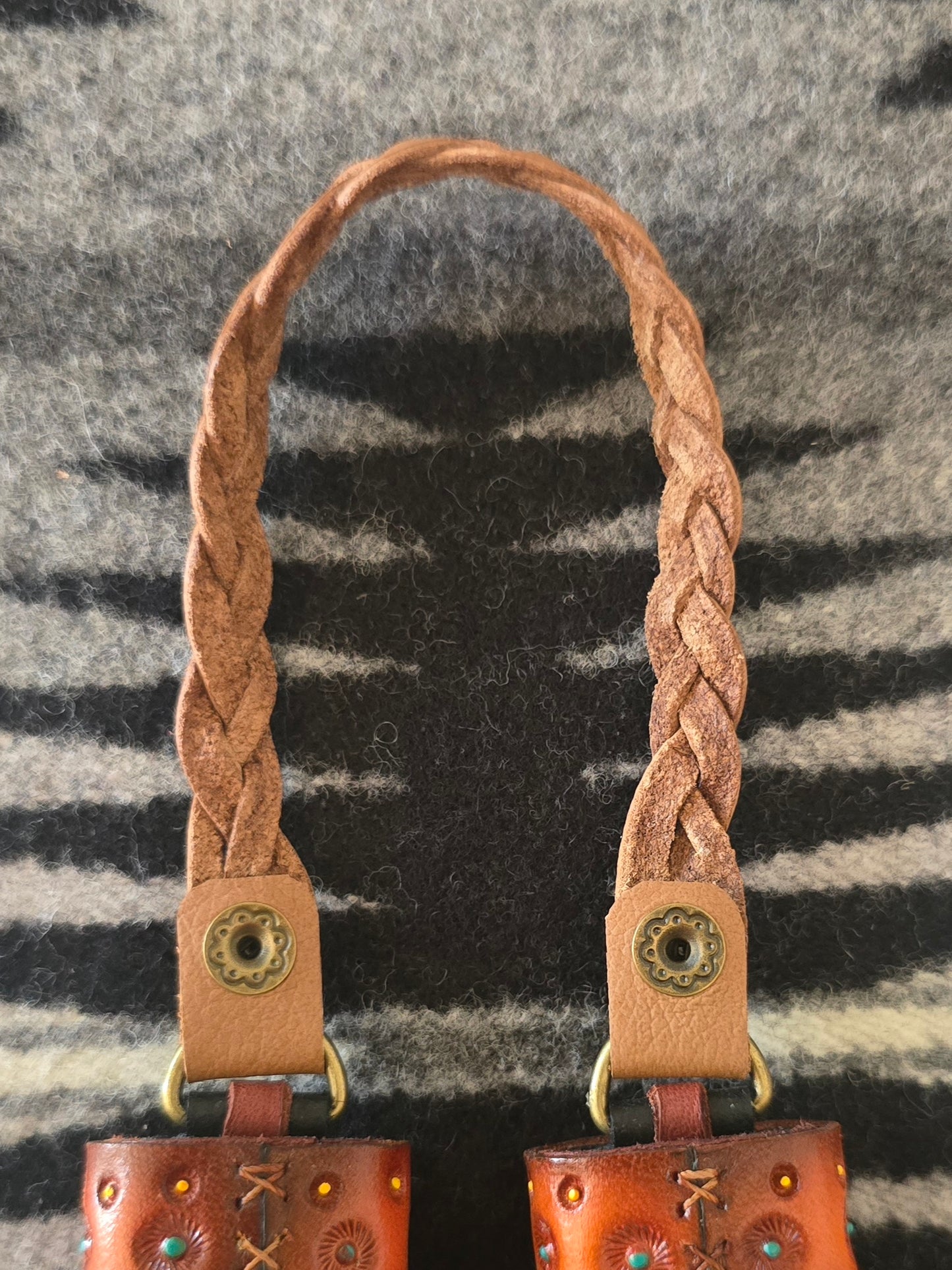 Tan Leather Flair Hanger - unlined