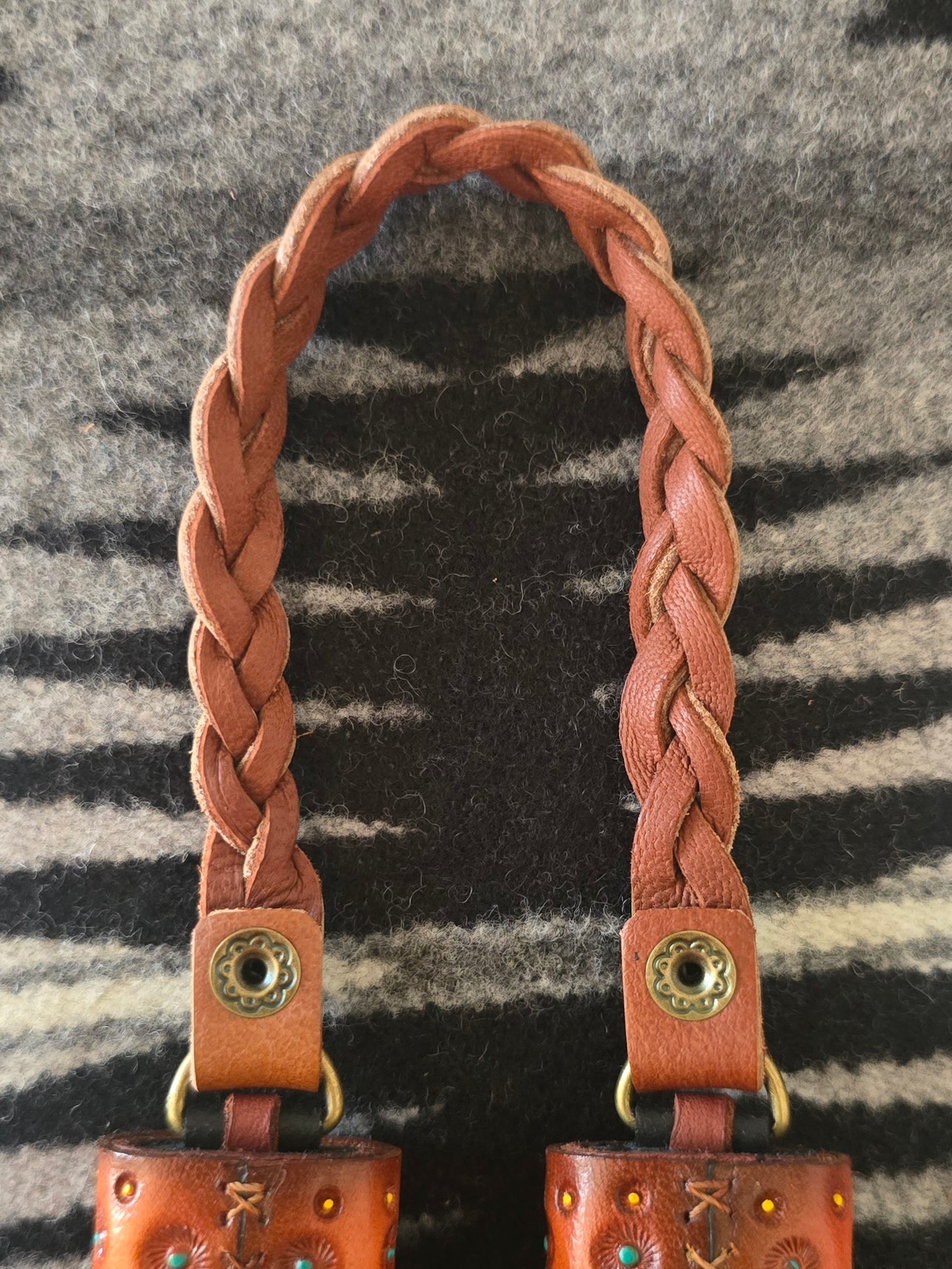 Cognac Leather Flair Hanger - lined
