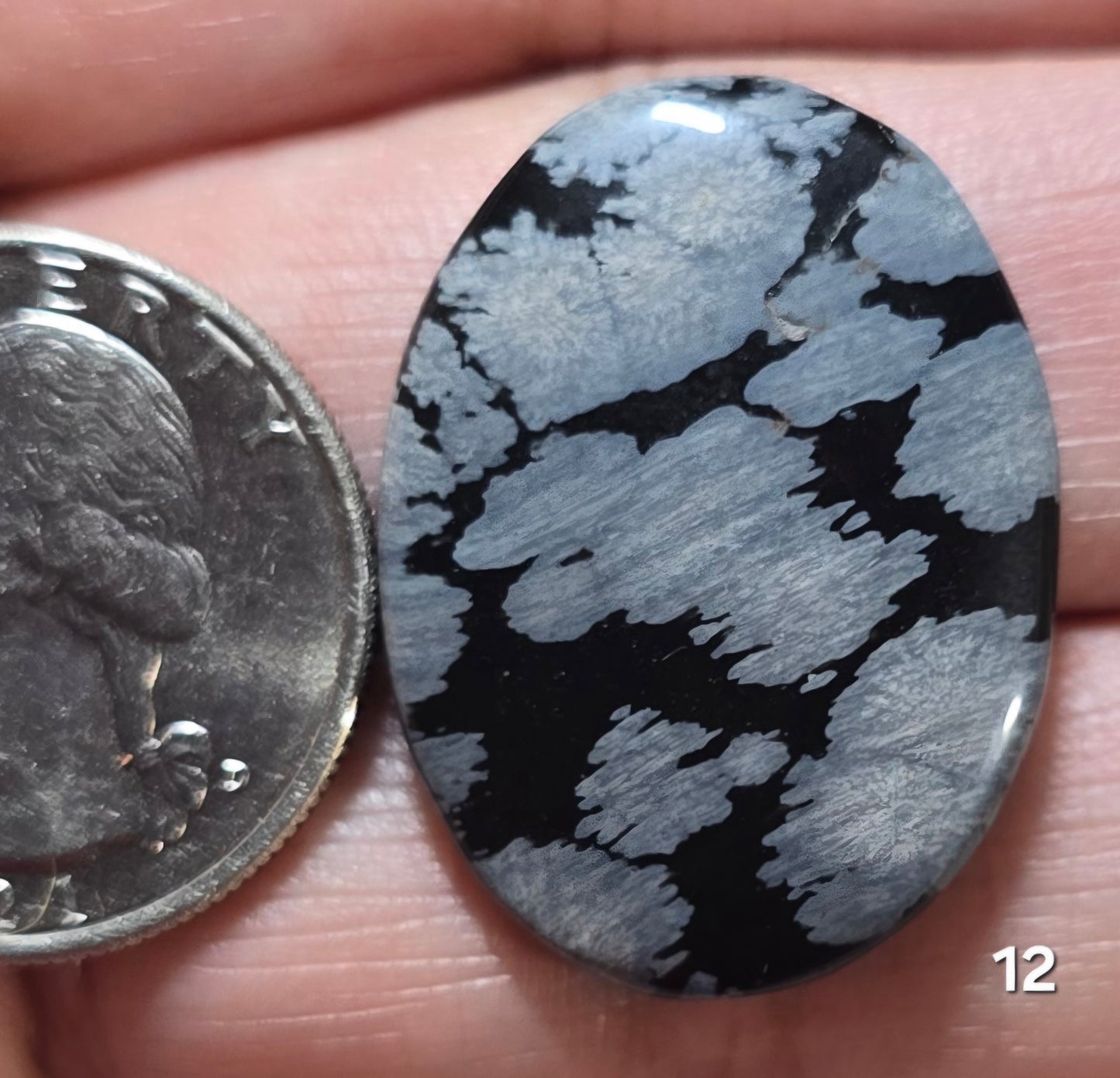 #12 Snowflake Obsidian
