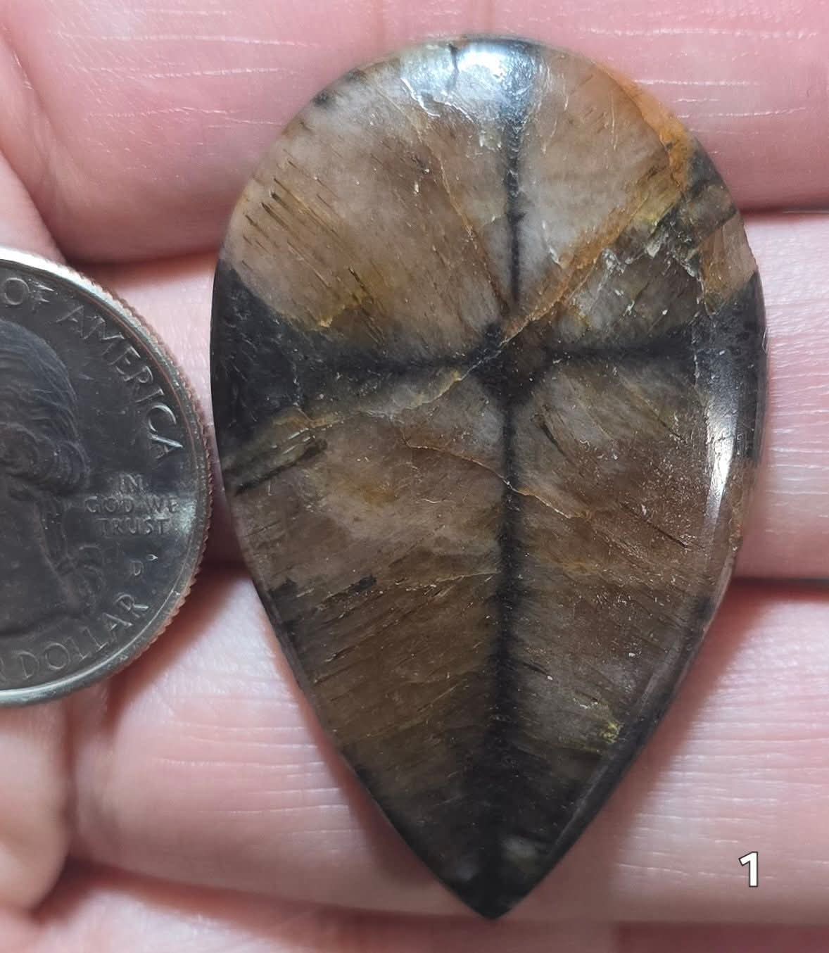 #1 Chiastolite Cross Stone