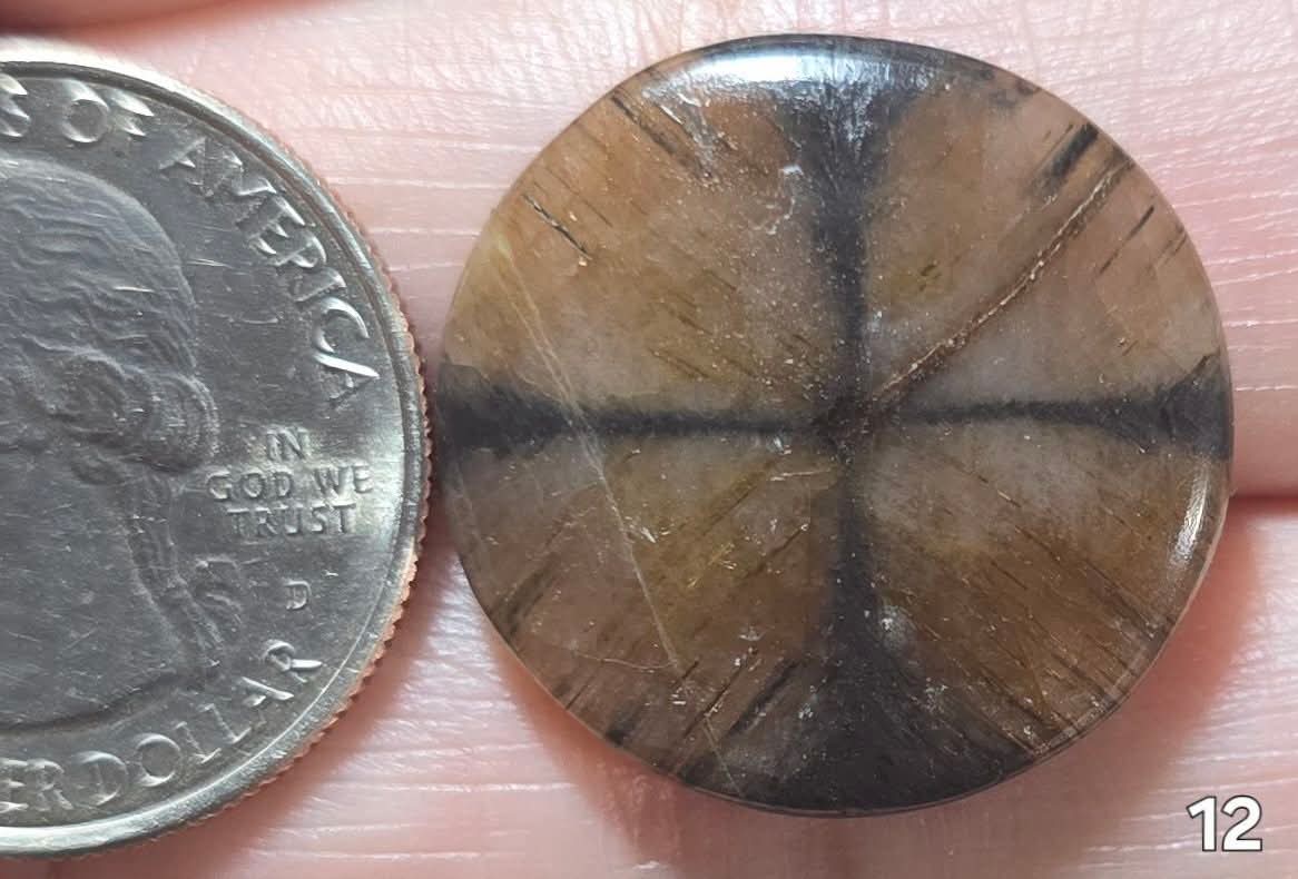 #12 Chiastolite Cross Stone