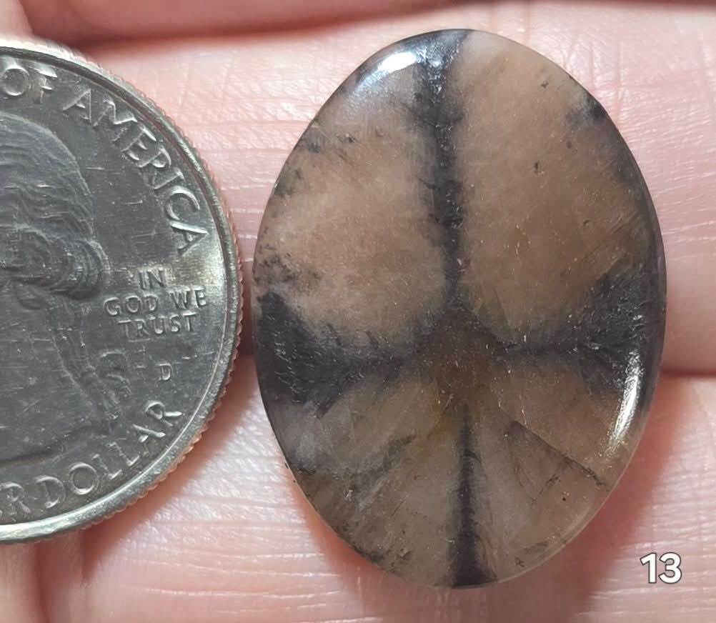 #13 Chiastolite Cross Stone