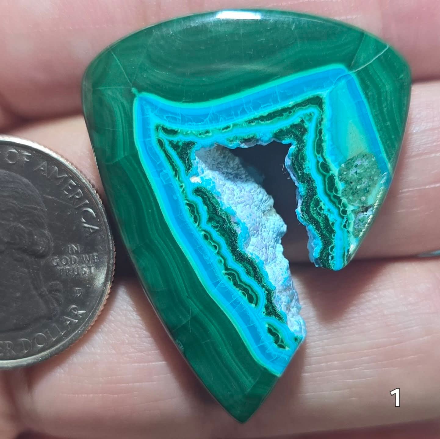 #1 Chrysocolla Malachite Druzy