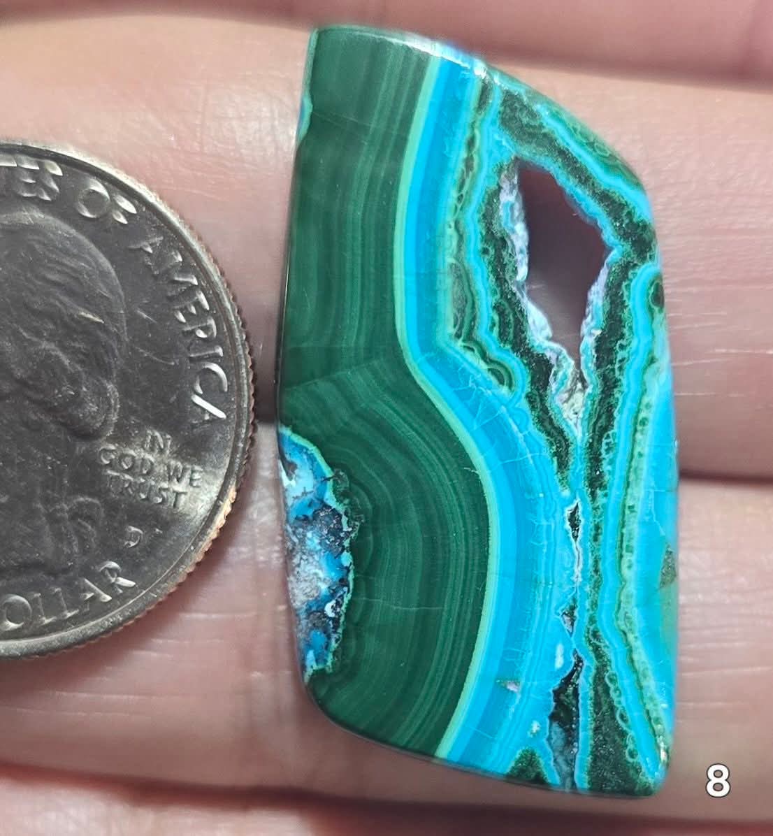 #8 Chrysocolla Malachite Druzy