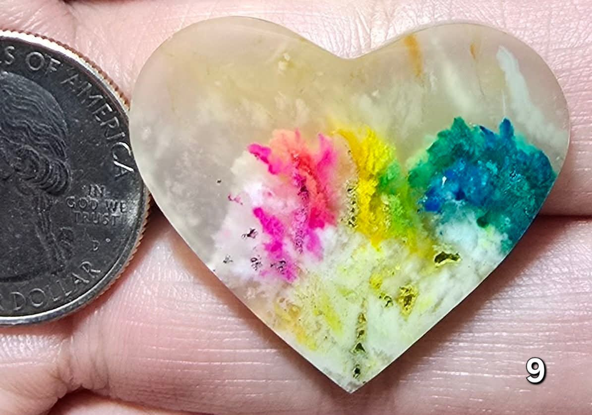 #9 Plume Agate Heart