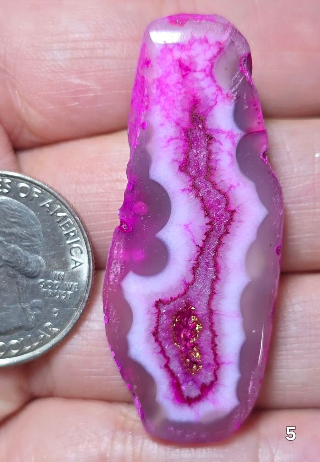 #5 Agate Geode Window Druzy