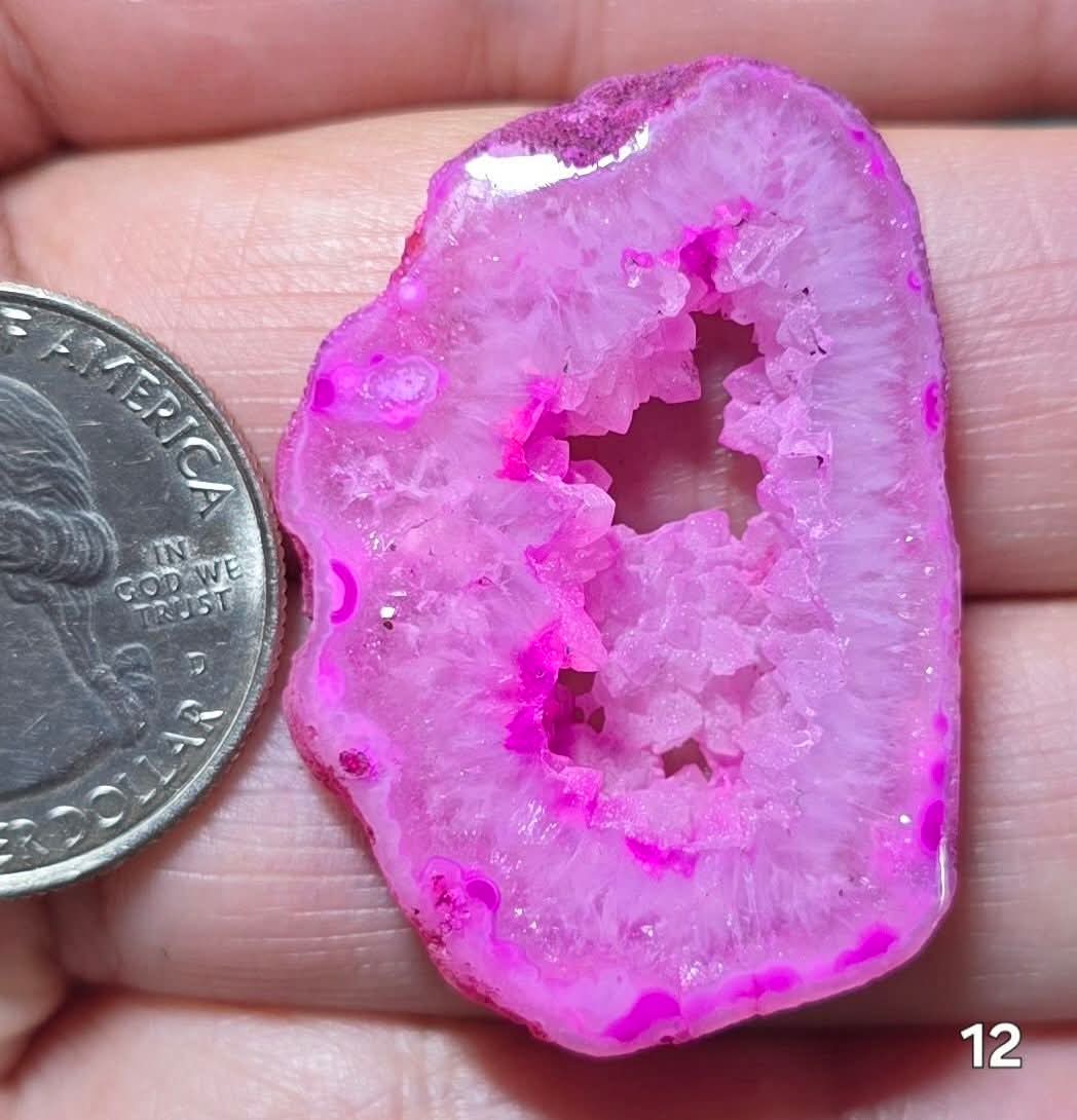 #12 Agate Geode Window Druzy