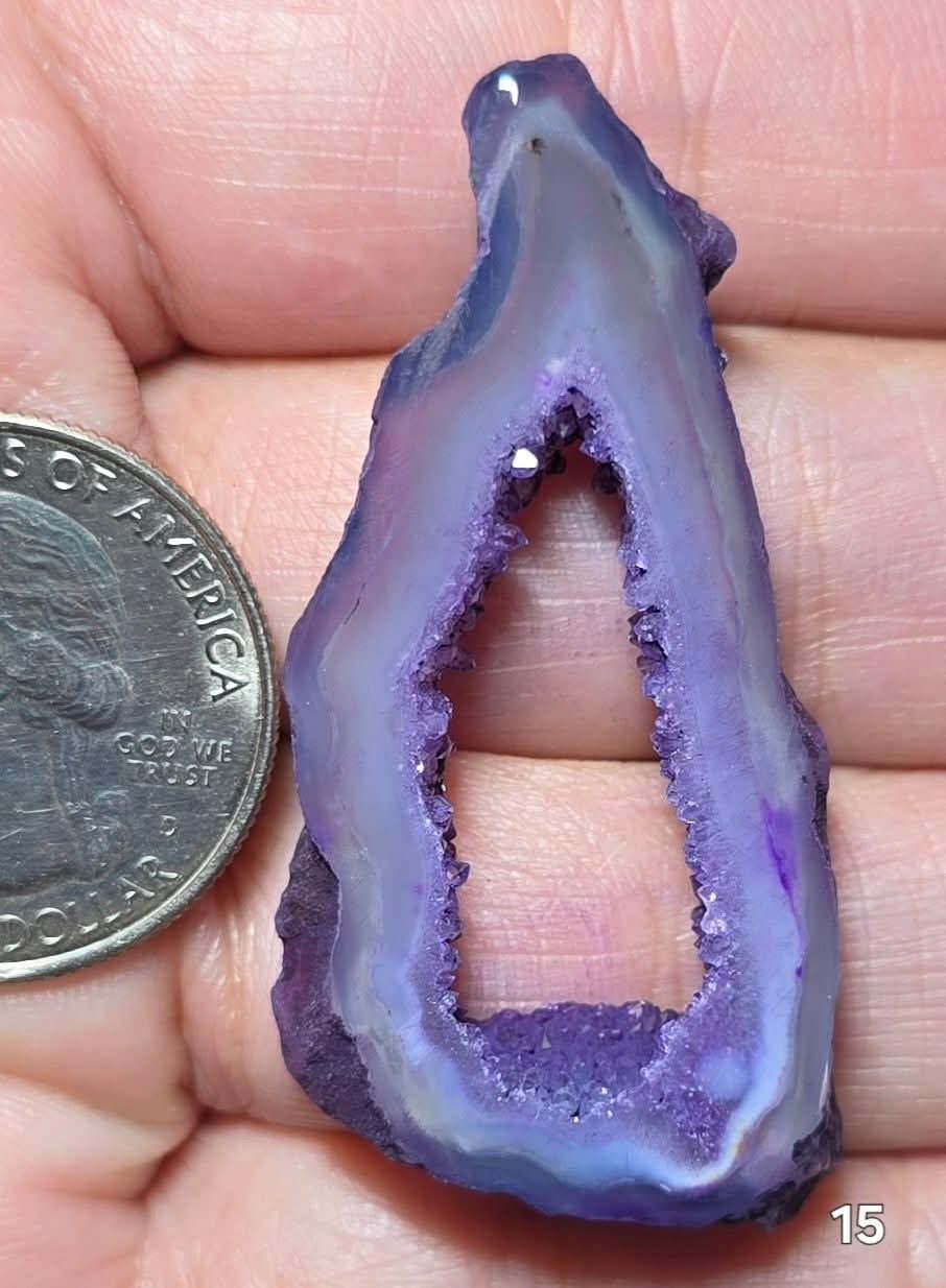 #15 Agate Geode Window Druzy