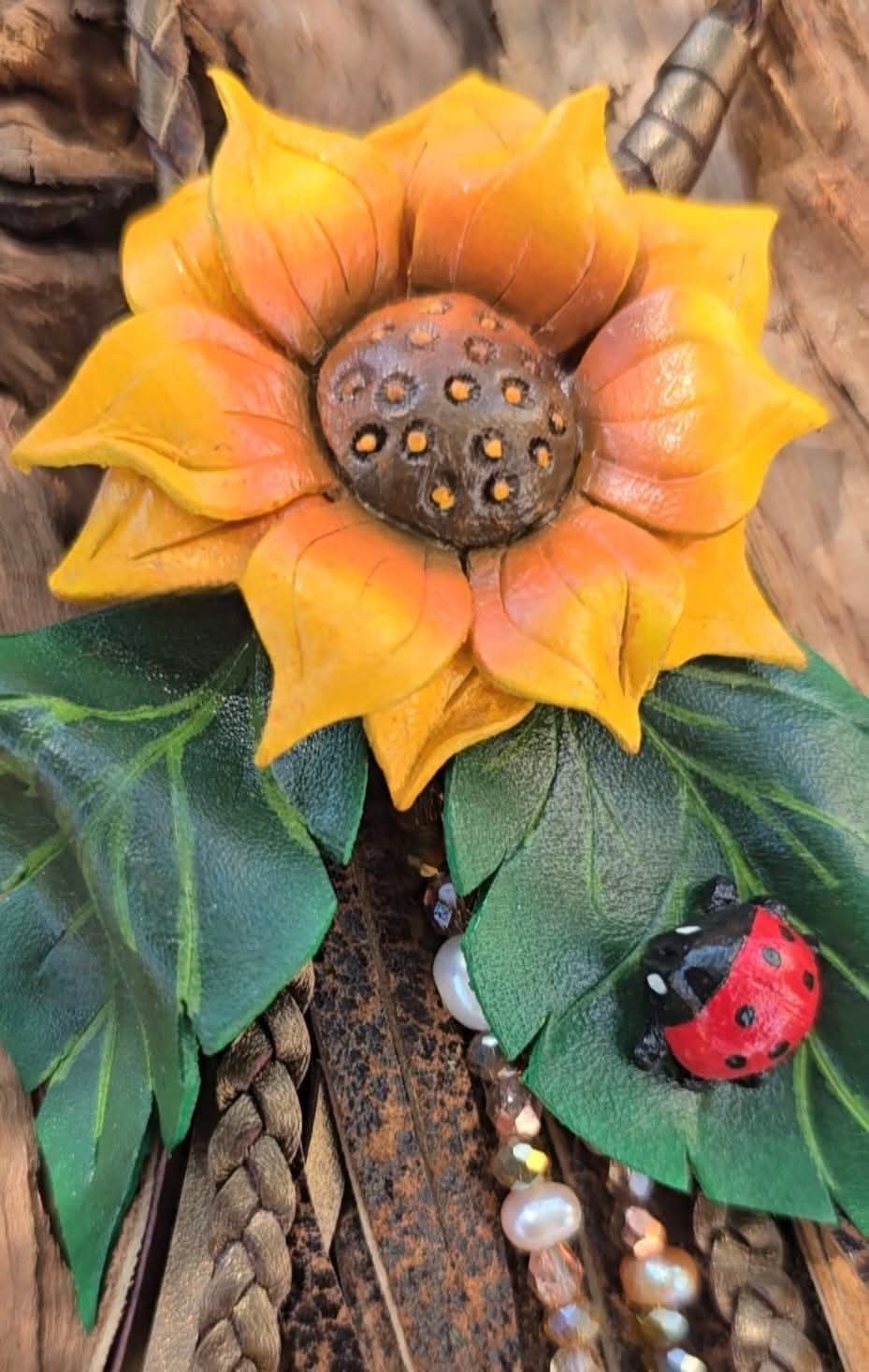 10" Sunflower Tassel
