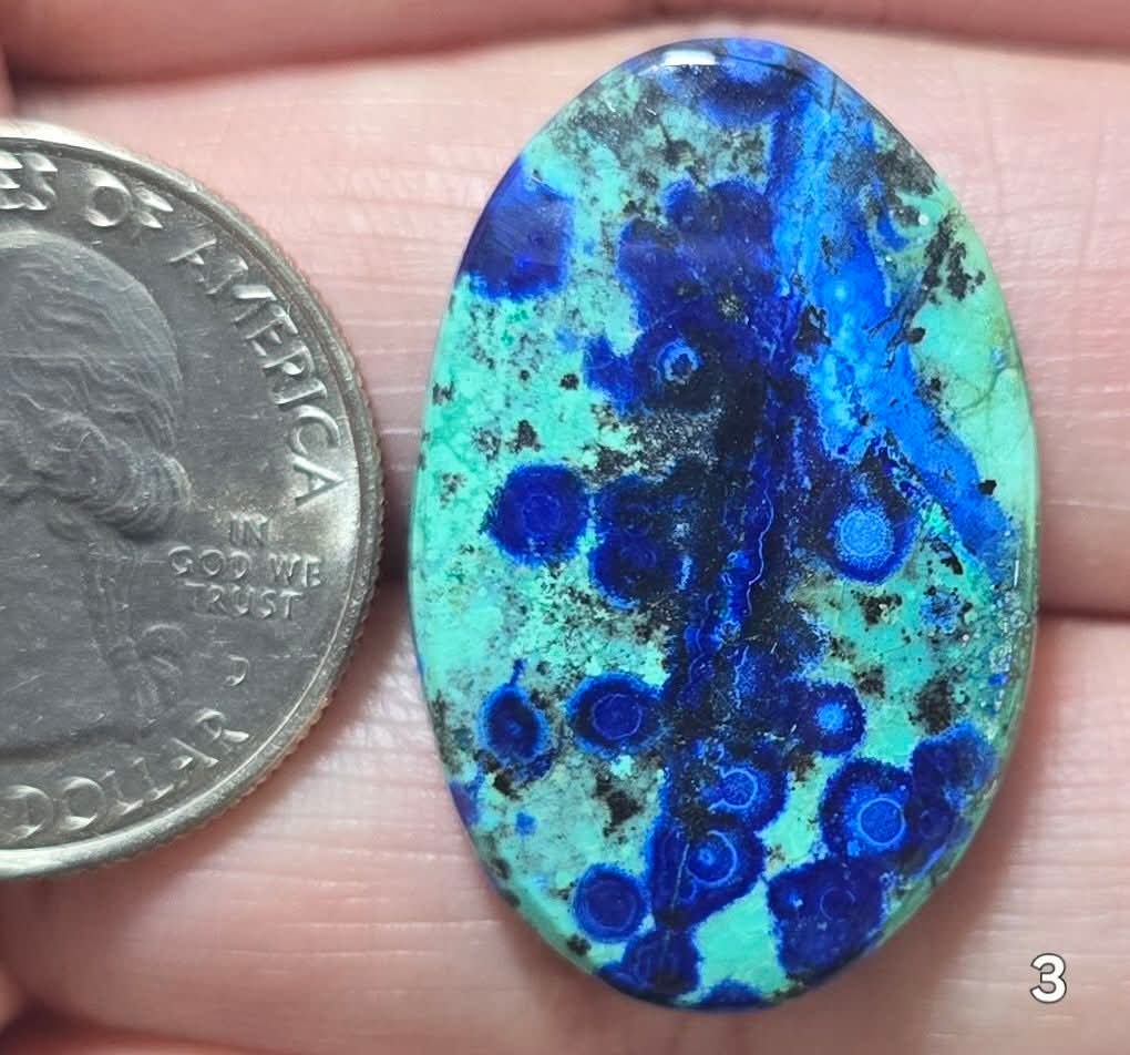 #3 Bluebird Azurite Malachite