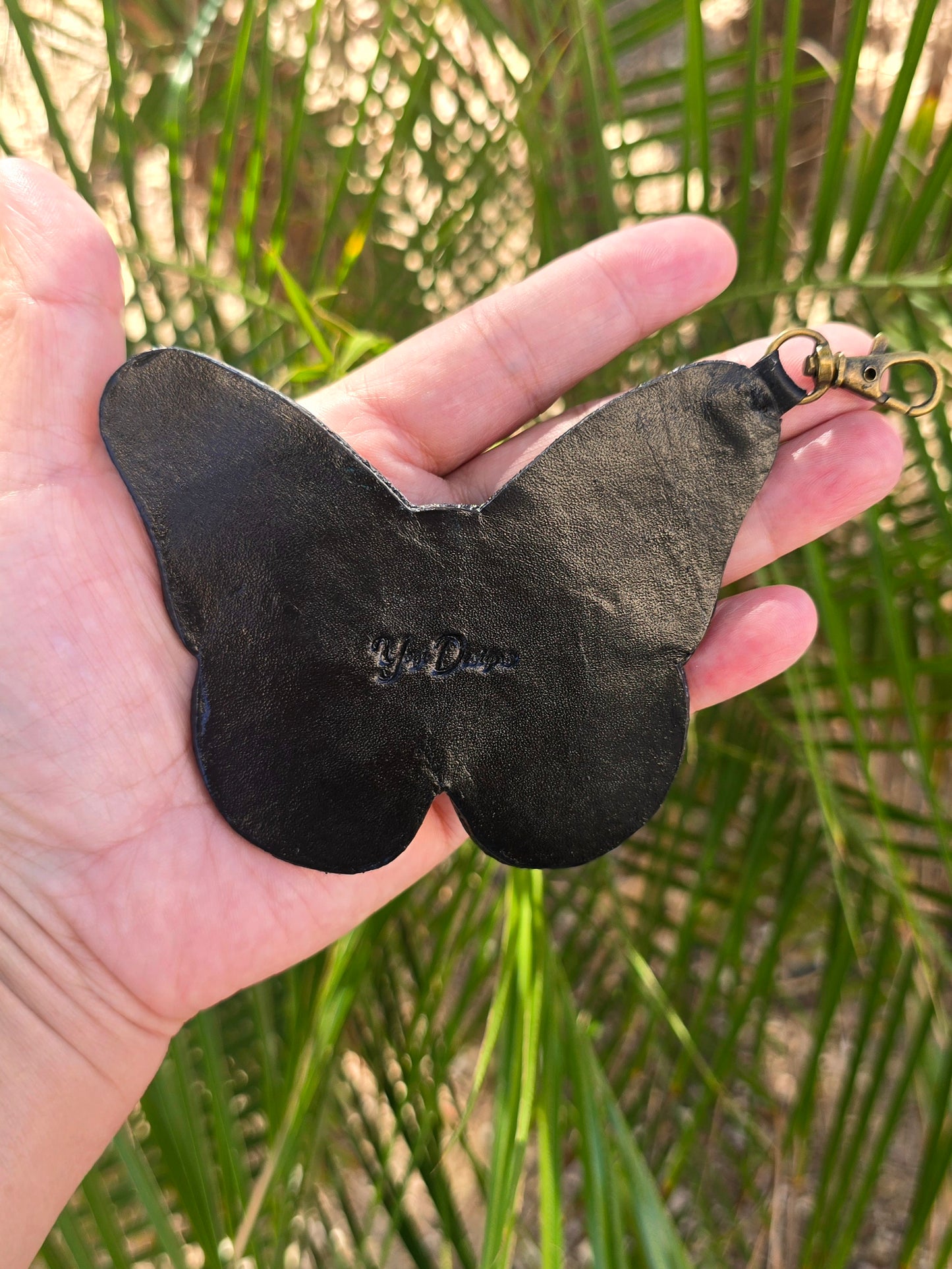 Leather Butterfly Charm