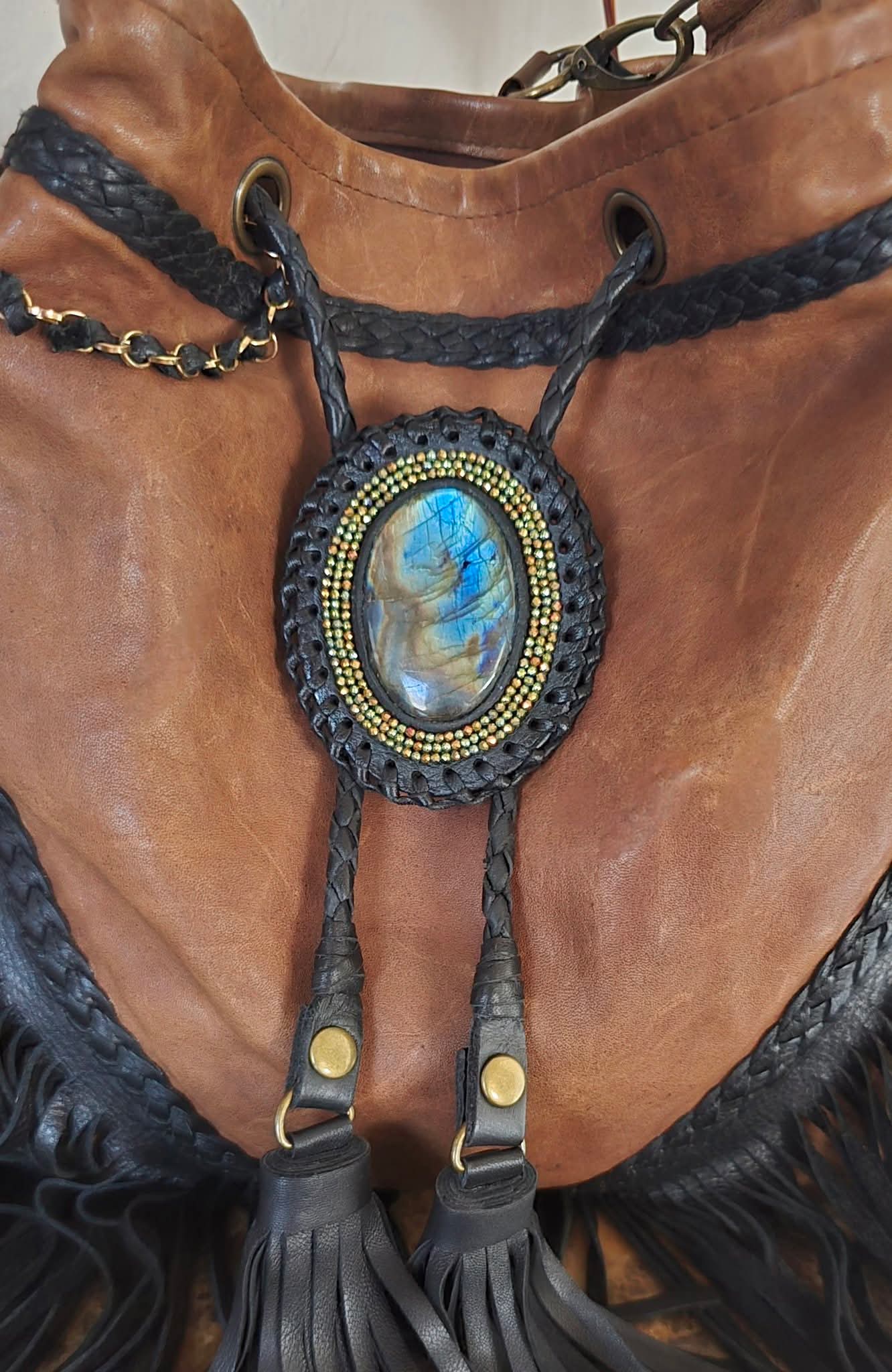 Rainbow Labradorite Bag Bolo