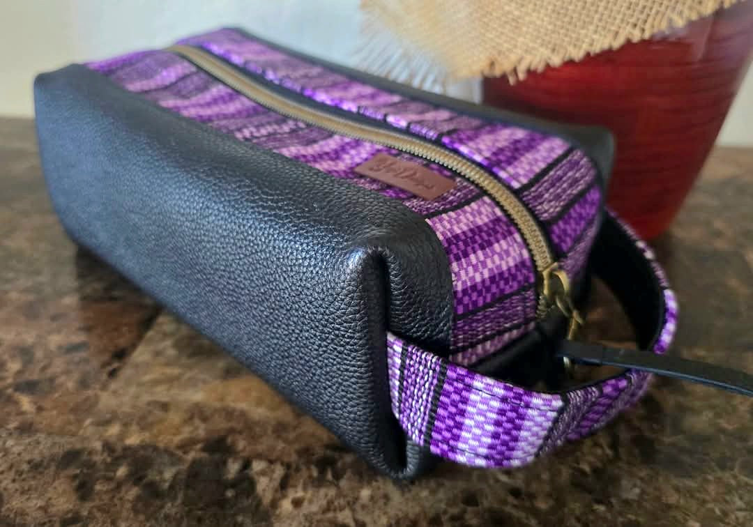 Purple Artisan Fabric & Leather