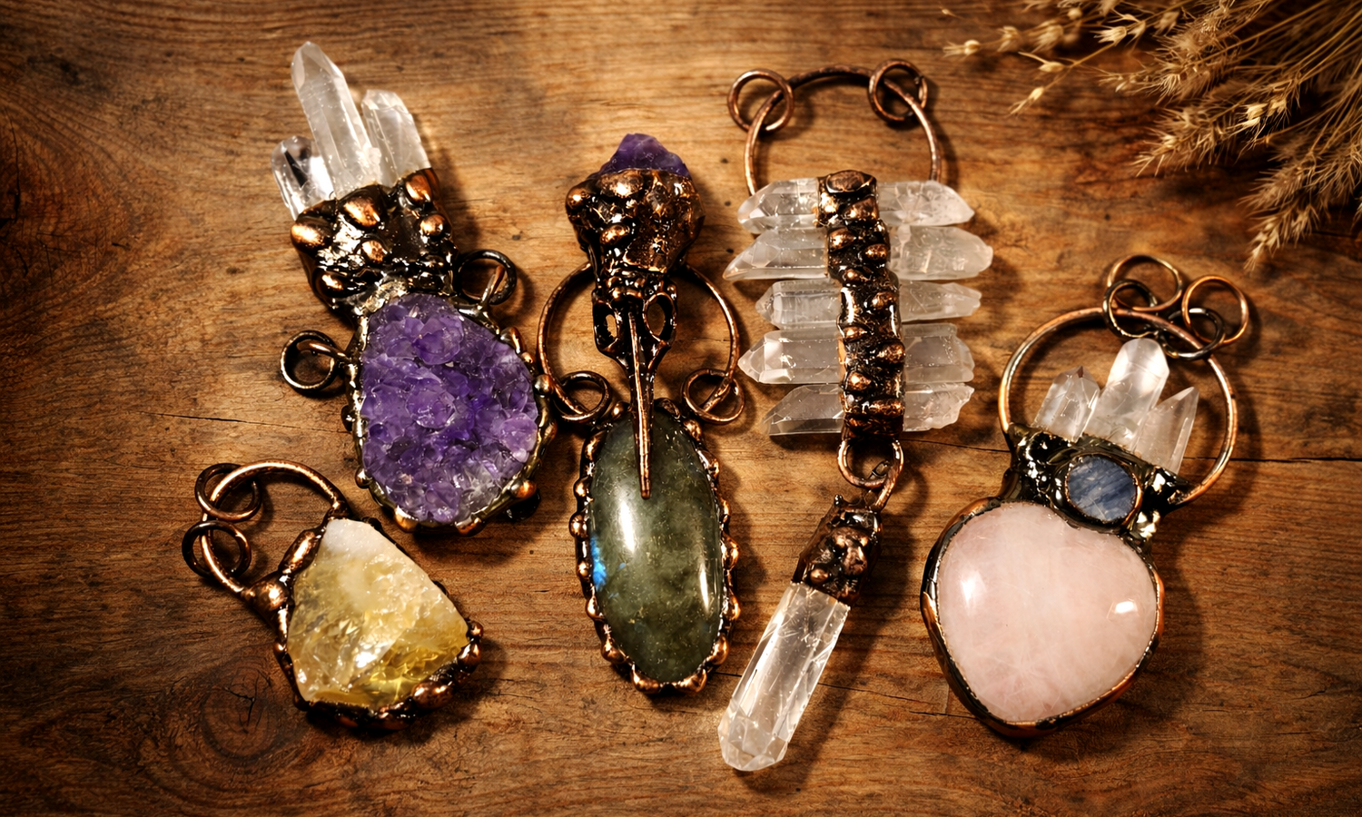 Large Copper Pendants