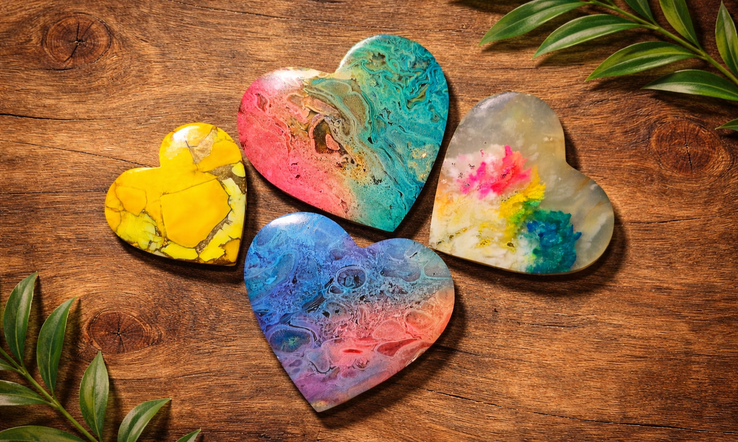 Assorted Heart Cabochons