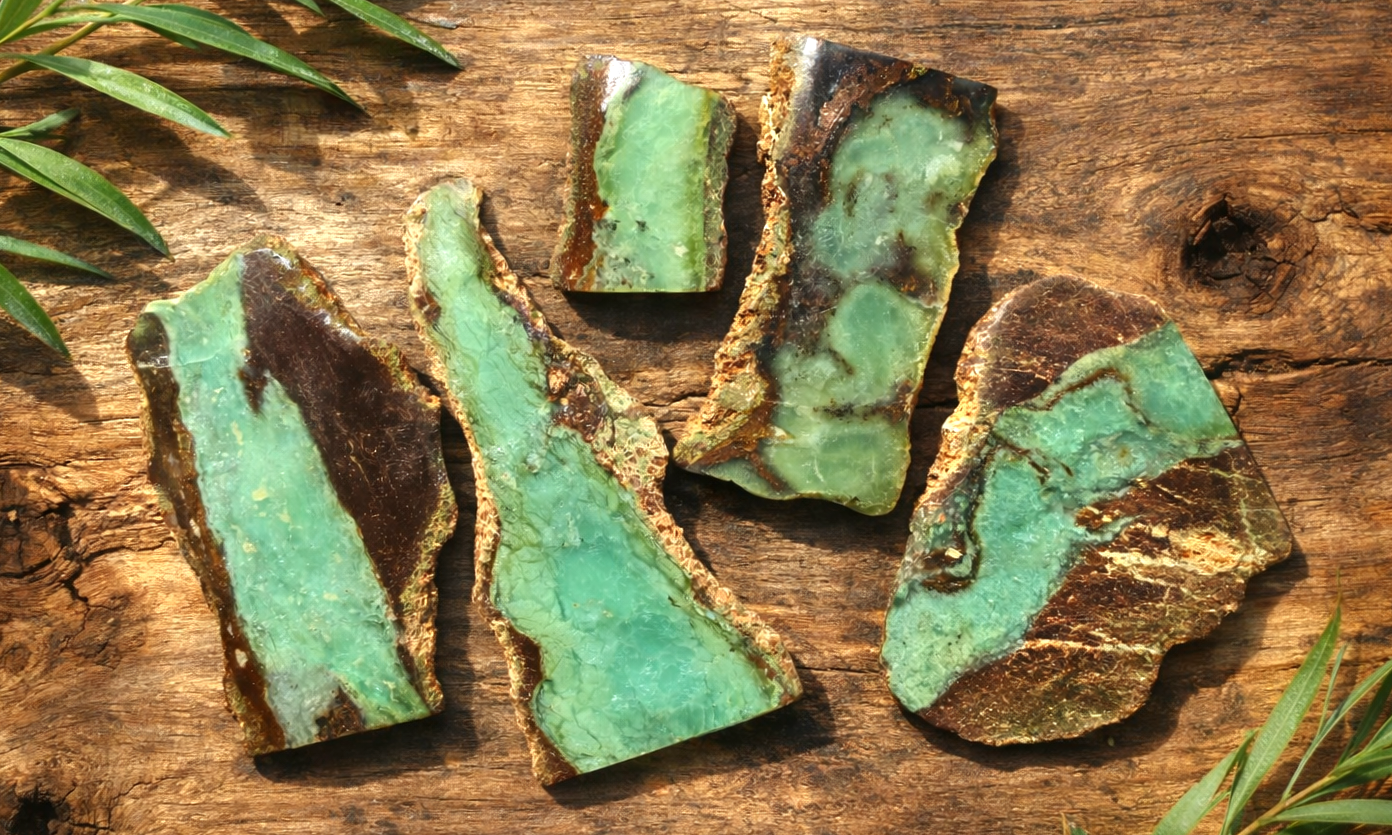 Australian Chrysoprase Slices