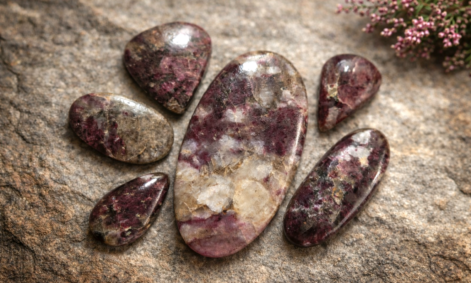 Pink Tourmaline in Smoky Quartz
