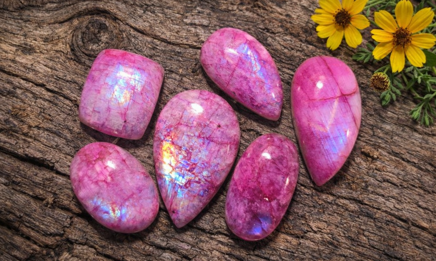 Pink Dyed Moonstone