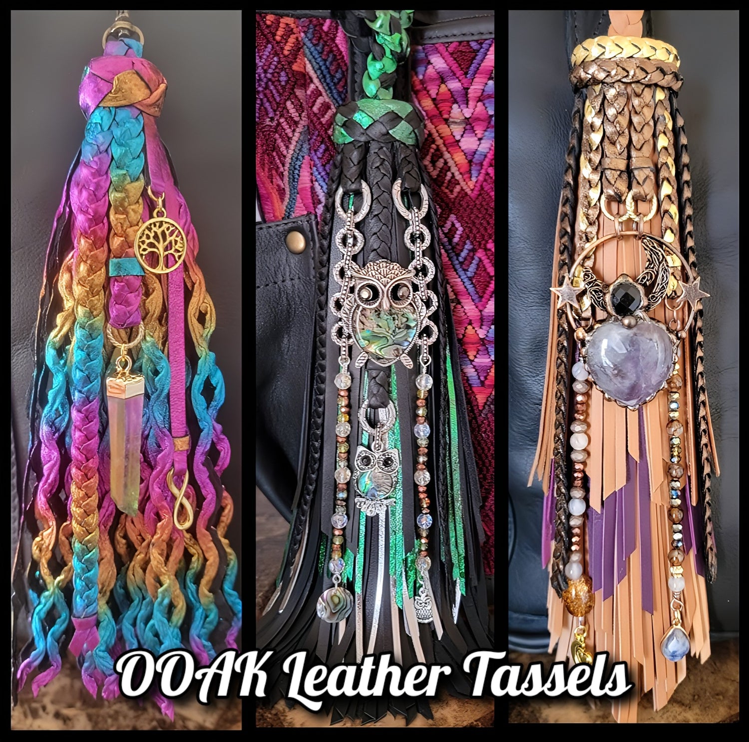 Large Leather Tassels
