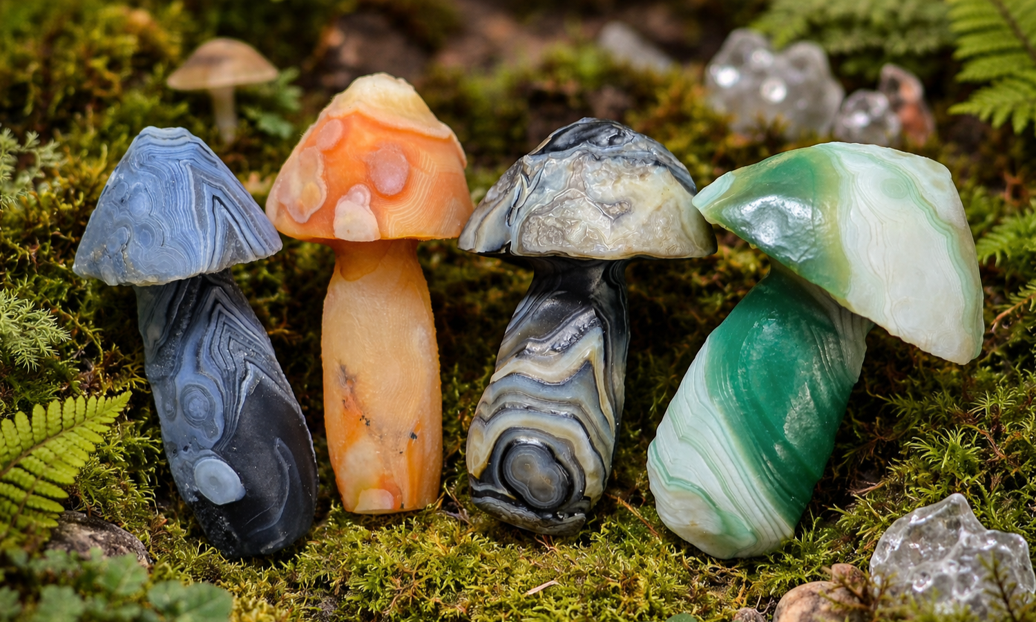 Gobi Agate Mushrooms