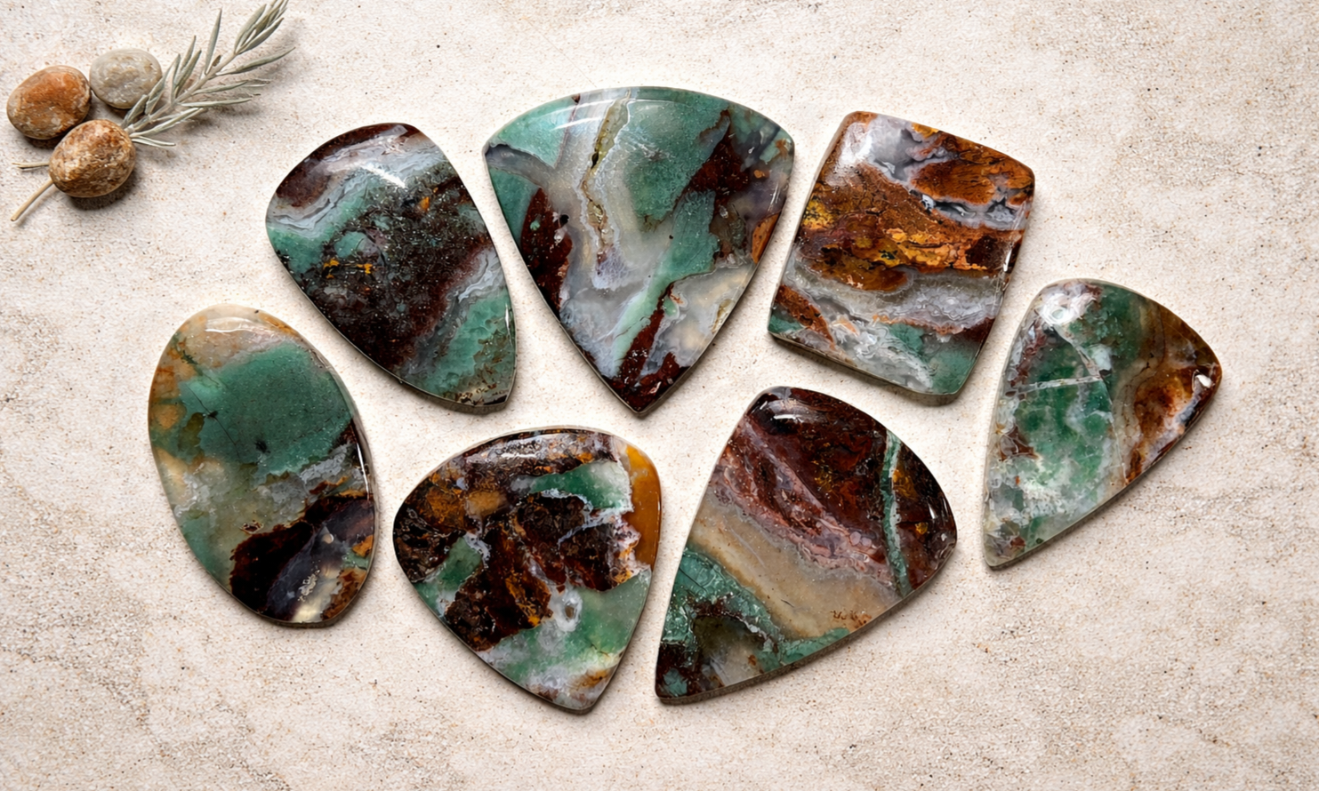 Aquaprase Cabochons