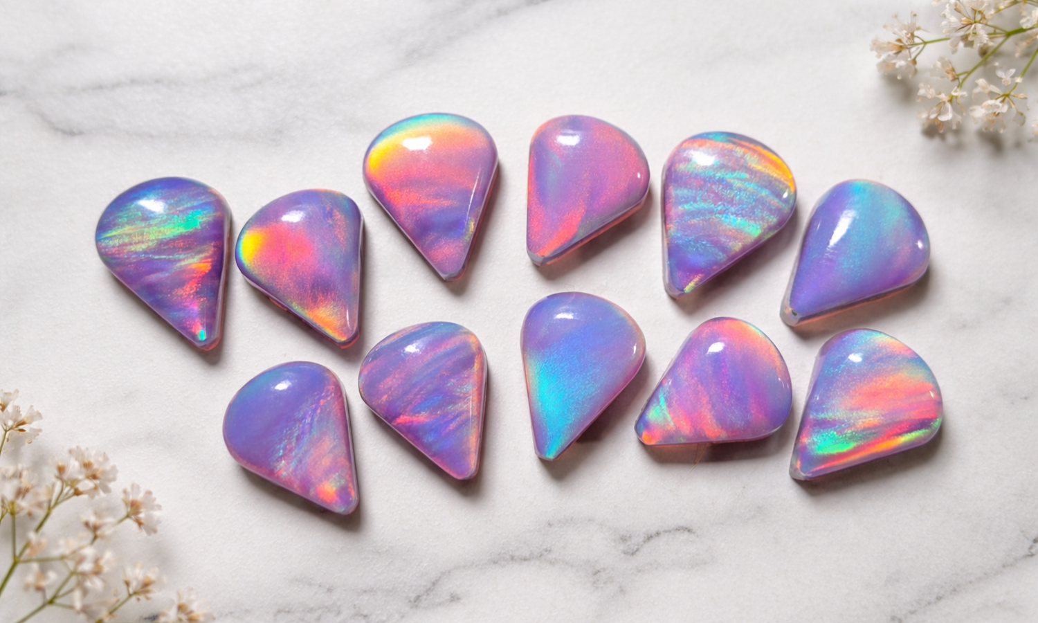Aurora Opal Cabochons