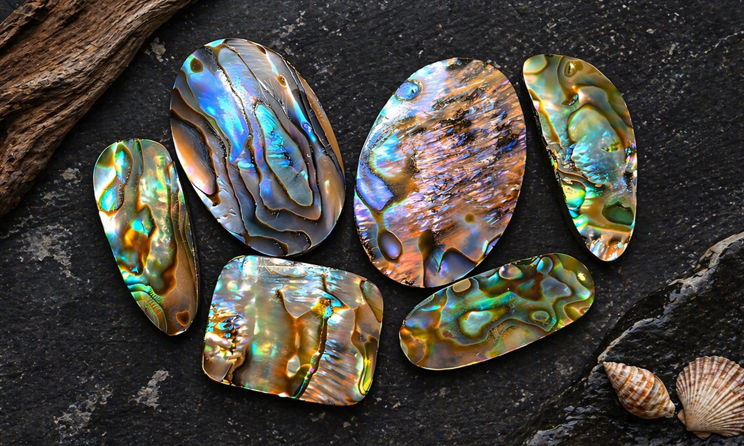 Abalone Shell Cabochons