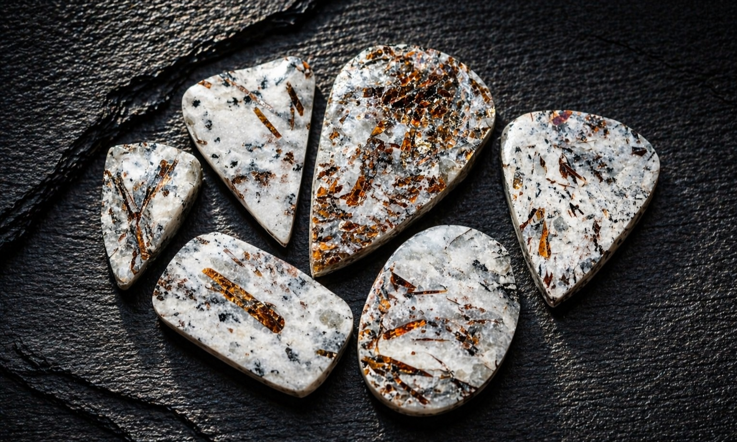 Astrophyllite Druzy Cabochons