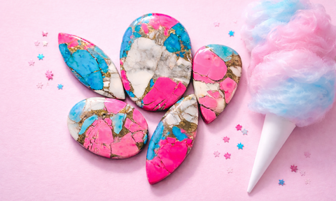 Cotton Candy Cabochons