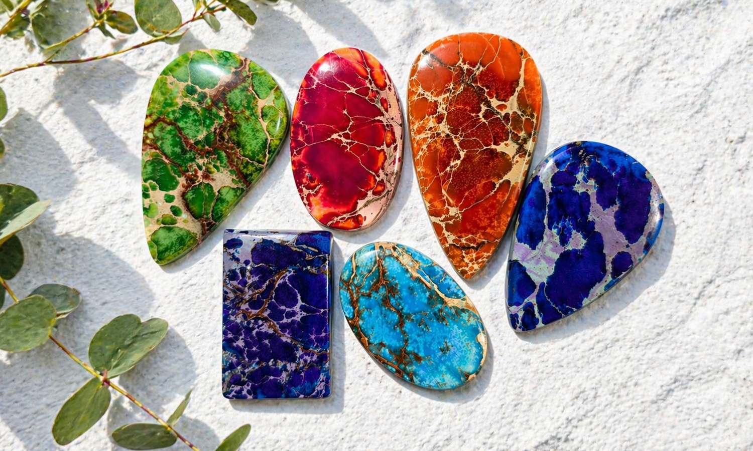 Sea Sediment Jasper Cabochons
