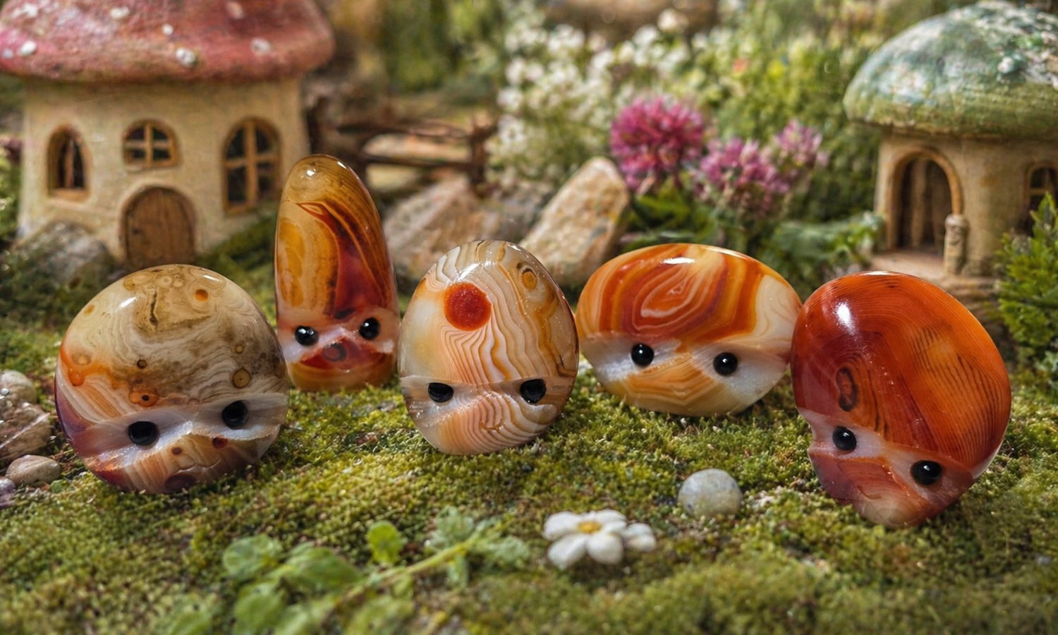 Sardonic Stone Sprites – Sardonyx Carvings