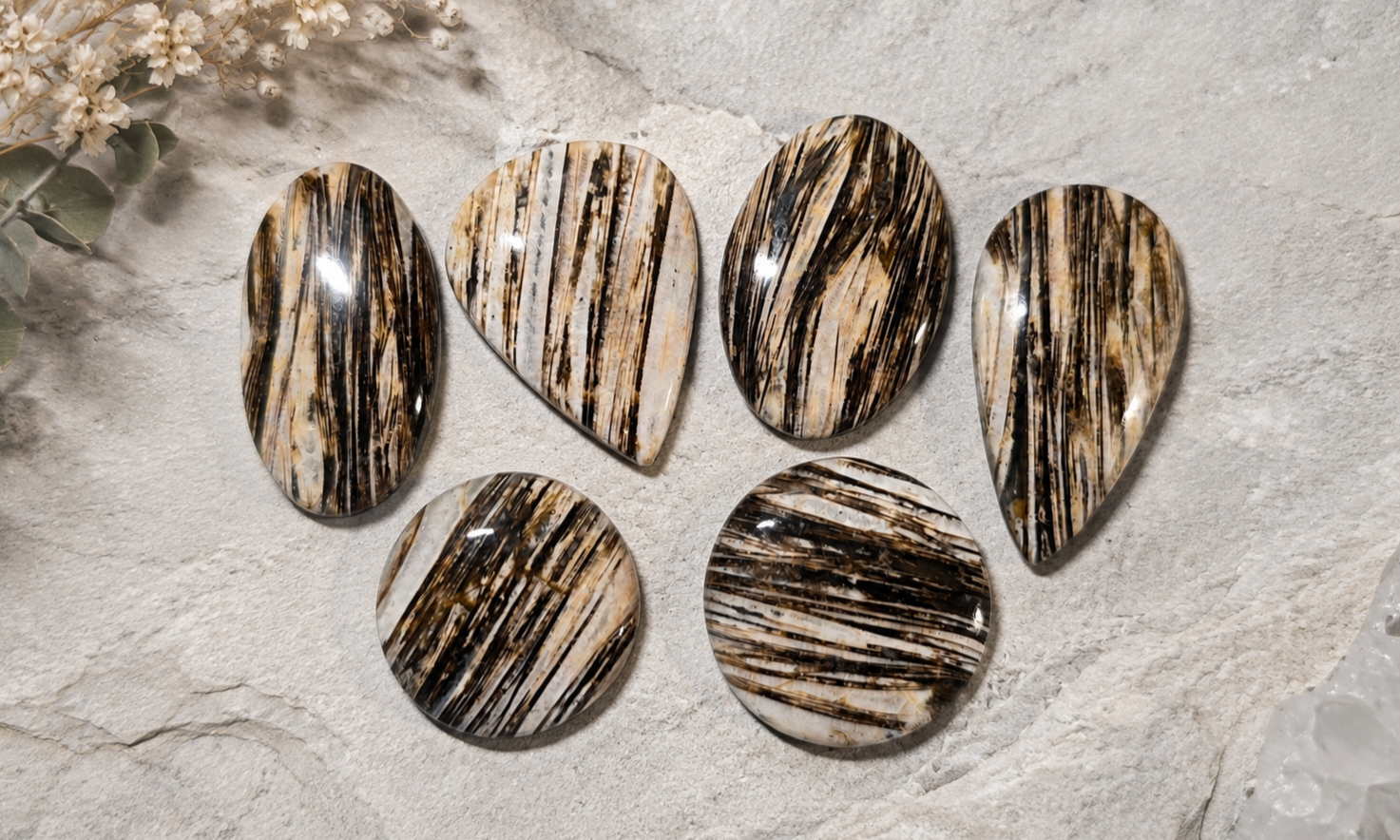 Lattice Agate Cabochons